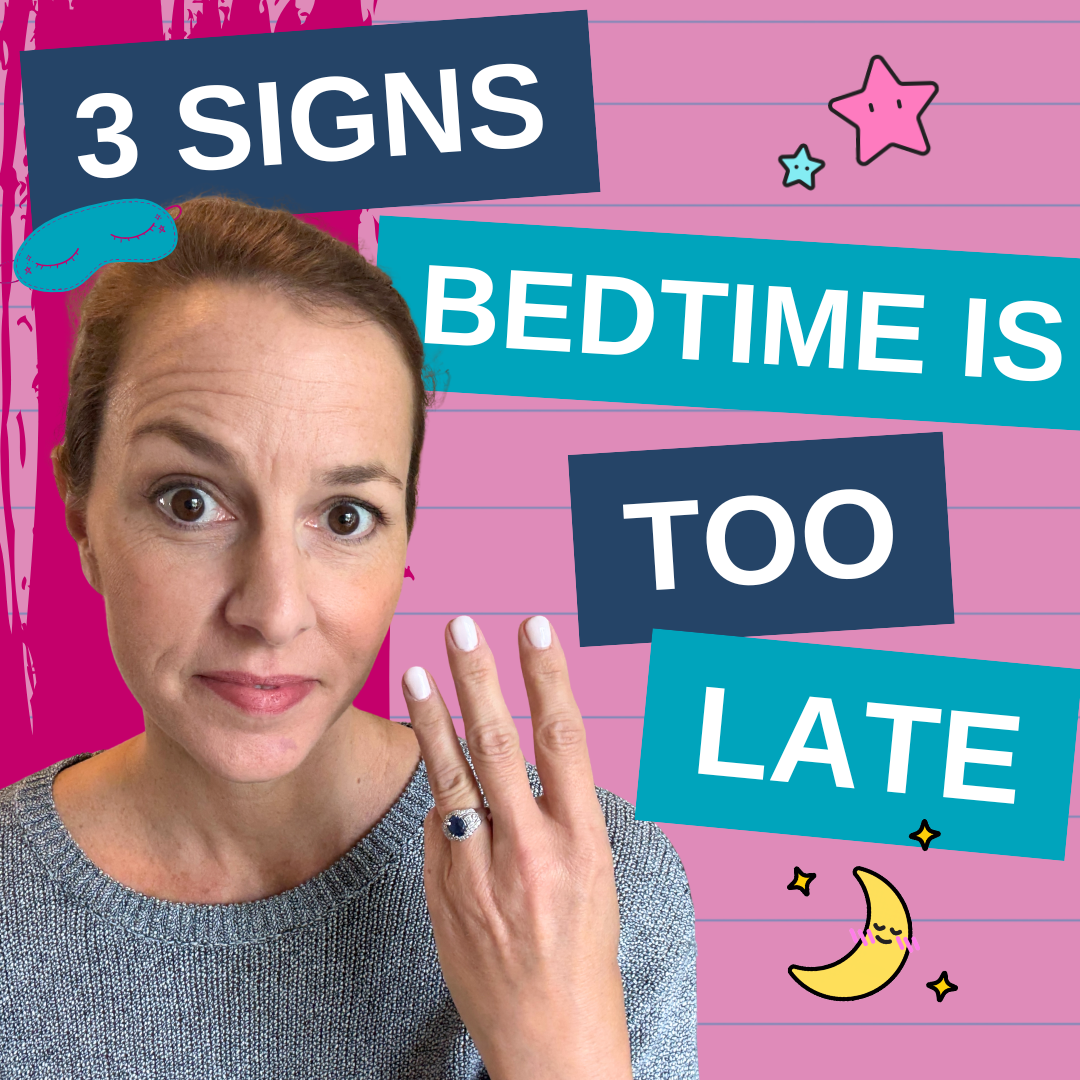 9.16.25 signs toddler's bedtime is too late - IG graphic